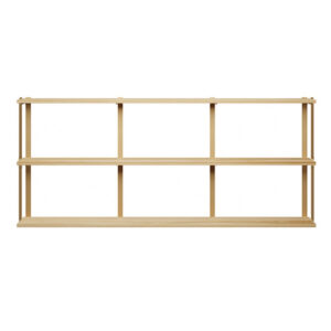 Wall Mounted Shelving: 3 Shelf Unit with Bookends — 12"L Shelves: 2 Brackets