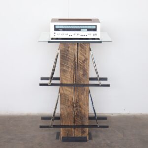 Turntable Pedestal with Album Storage