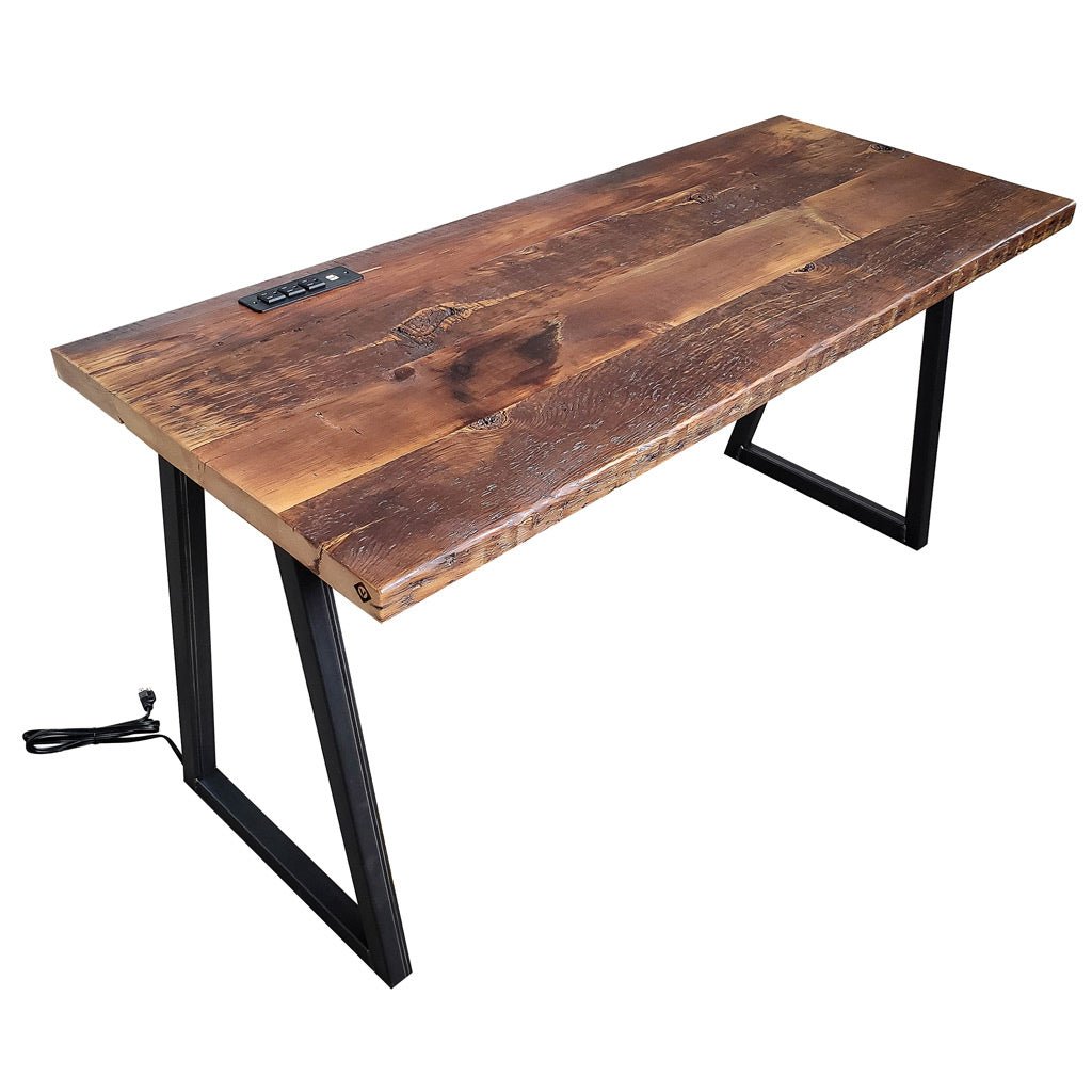 Computer Desk with Power Outlet — 24"L x 24" W x 30" H / Top-Left Corner