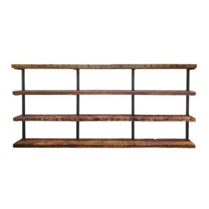Wall Mounted Shelving: 4 Shelf Unit — 12"L Shelves: 2 Brackets