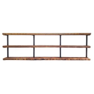 Wall Mounted Shelving: 3 Shelf Unit — 12"L Shelves: 2 Brackets