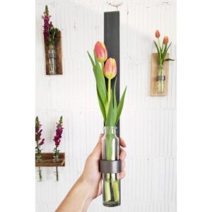 Metal Wall Sconce for Flowers & Candles — Single Sconce