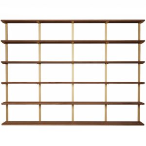 Wall Mounted Shelving: 6 Shelf Unit — 12"L Shelves: 2 Brackets